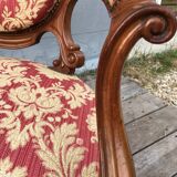 Pair of napoleon III armchairs, 19th century