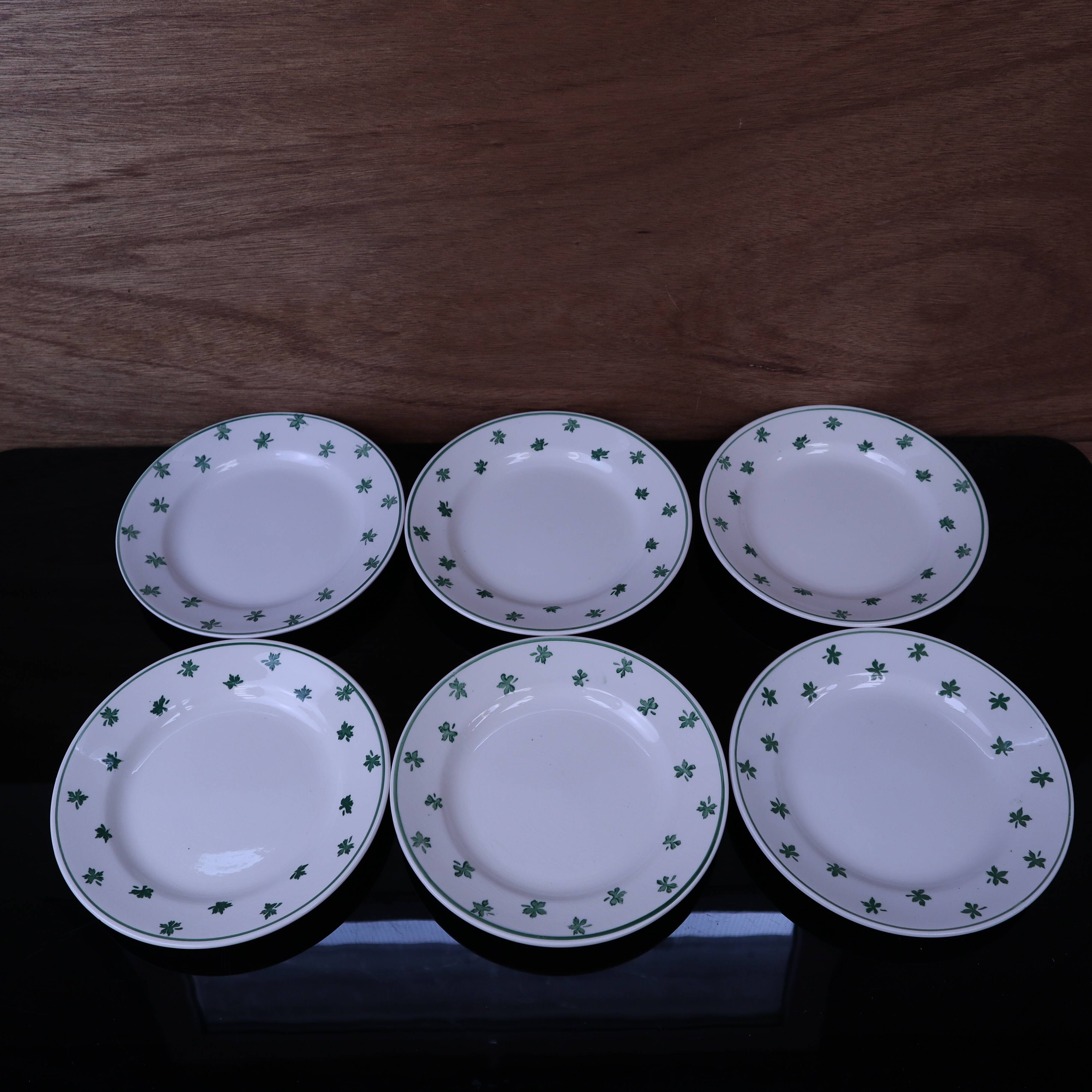 Lot de 6 assiettes à dessert 5200 Sarreguemines et Digoin Vintage