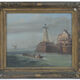 Pair of oils on canvas representing port scenes