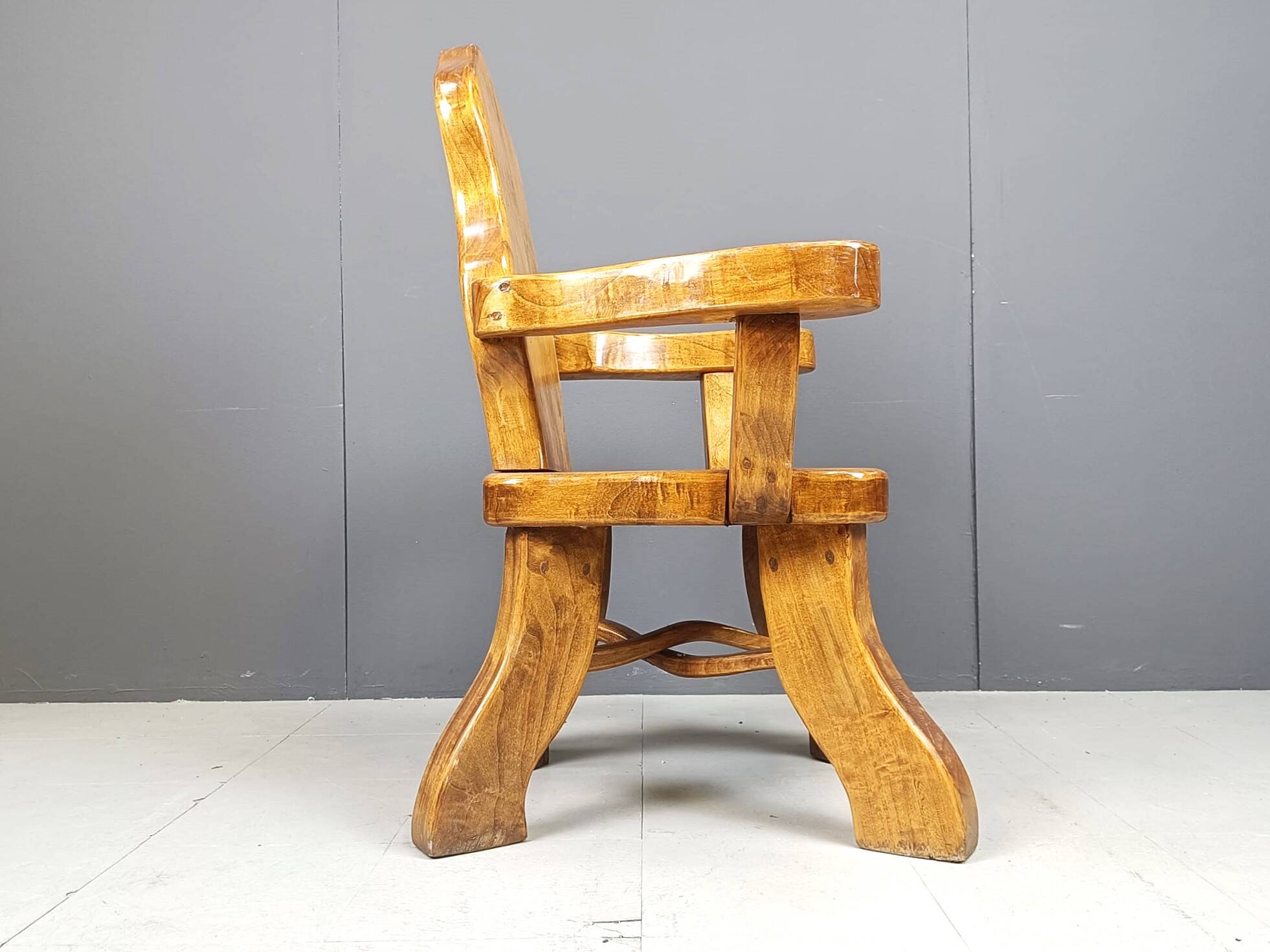 Vintage brutalist armchair, 1960s