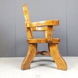 Vintage brutalist armchair, 1960s