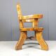 Vintage brutalist armchair, 1960s