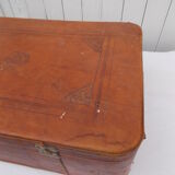 Vintage leather suitcase
