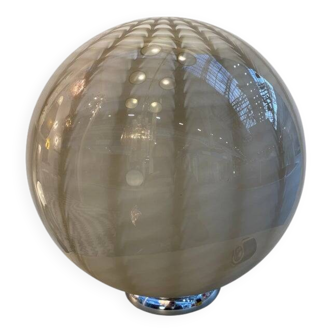 Lampe de table italienne en verre de Murano par SimoEng en brun clair