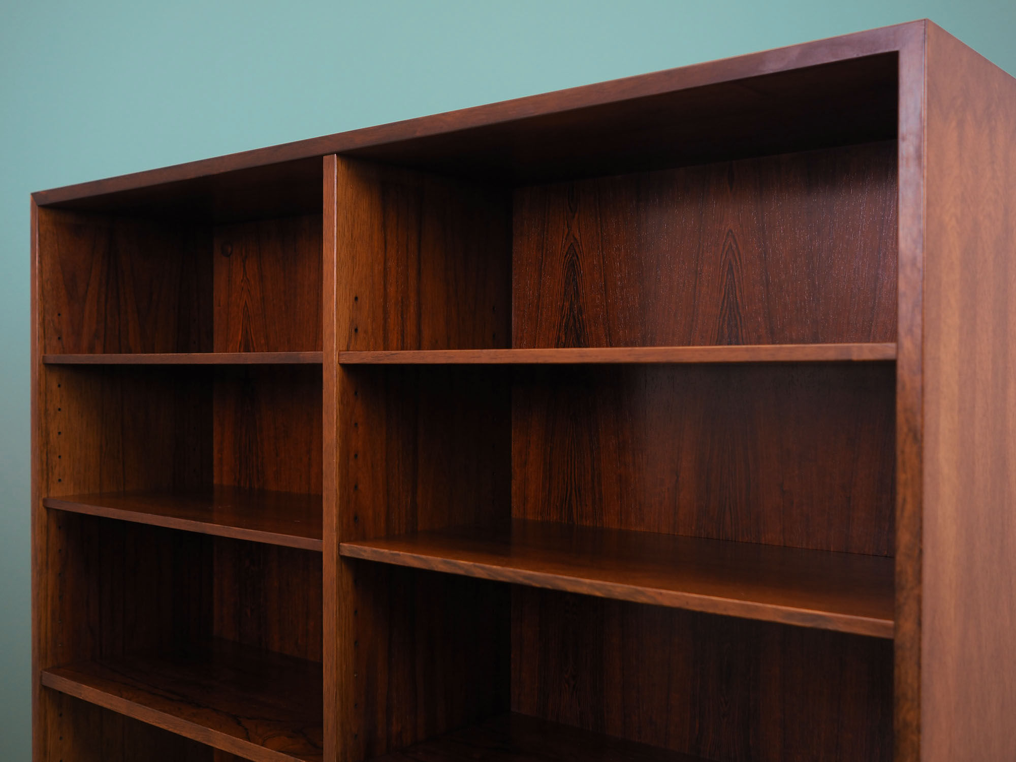 Rosewood bookcase, Danish design, 1960s, manufactured by Omann Jun
