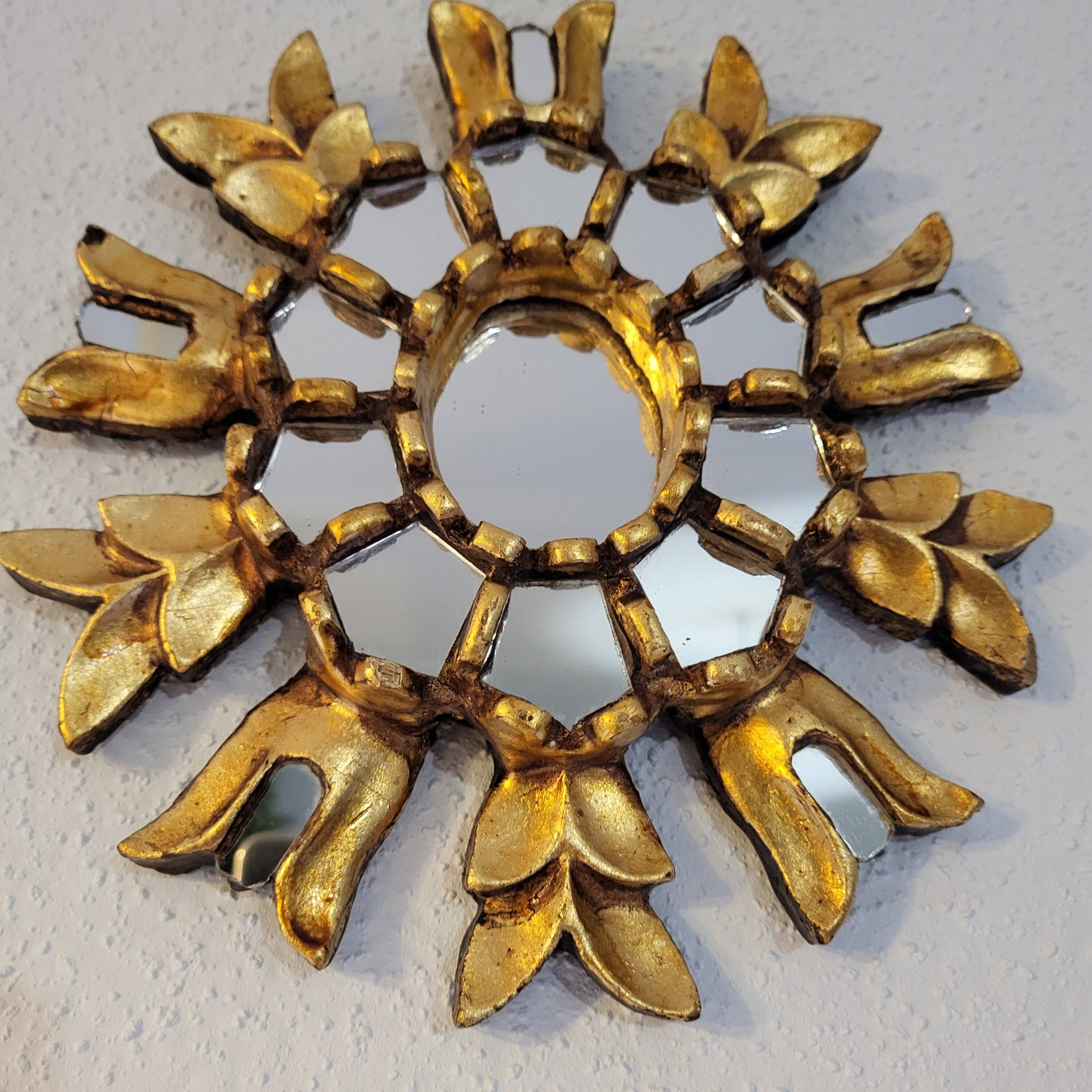 Miroir Cusco en bois doré