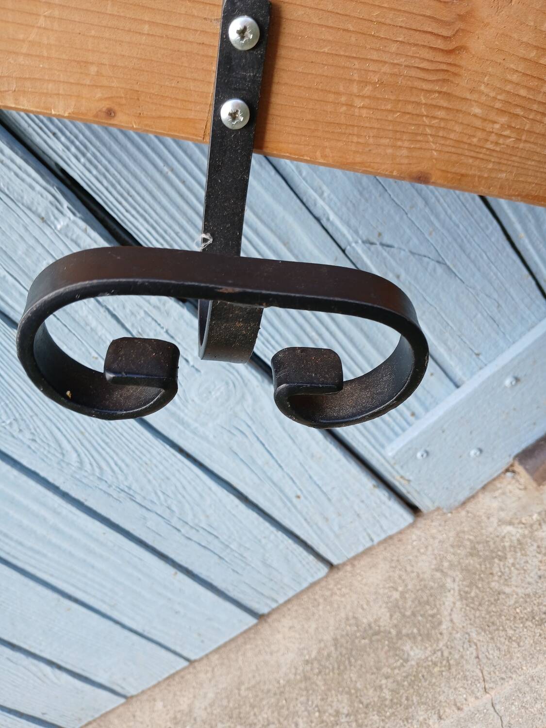 Antique wall coat rack