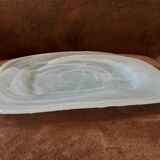 Jade green opaline dish