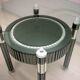 Zelino Poccioni Italian Modern Round Dining Table Mirrored Crystal for Mp2