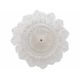 Contemporary Large Italian Clear Murano Glass Leaf Flush Mount Ceiling Ligh