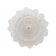 Contemporary Large Italian Clear Murano Glass Leaf Flush Mount Ceiling Ligh