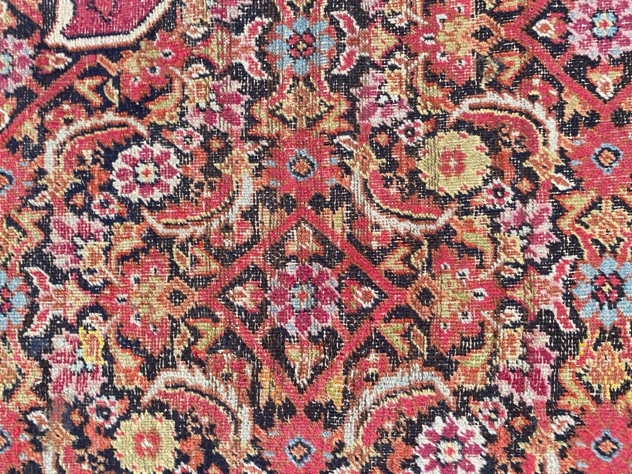Old Persian carpet Dorokhsh khorasan from the early 19th century 200x400 cm
