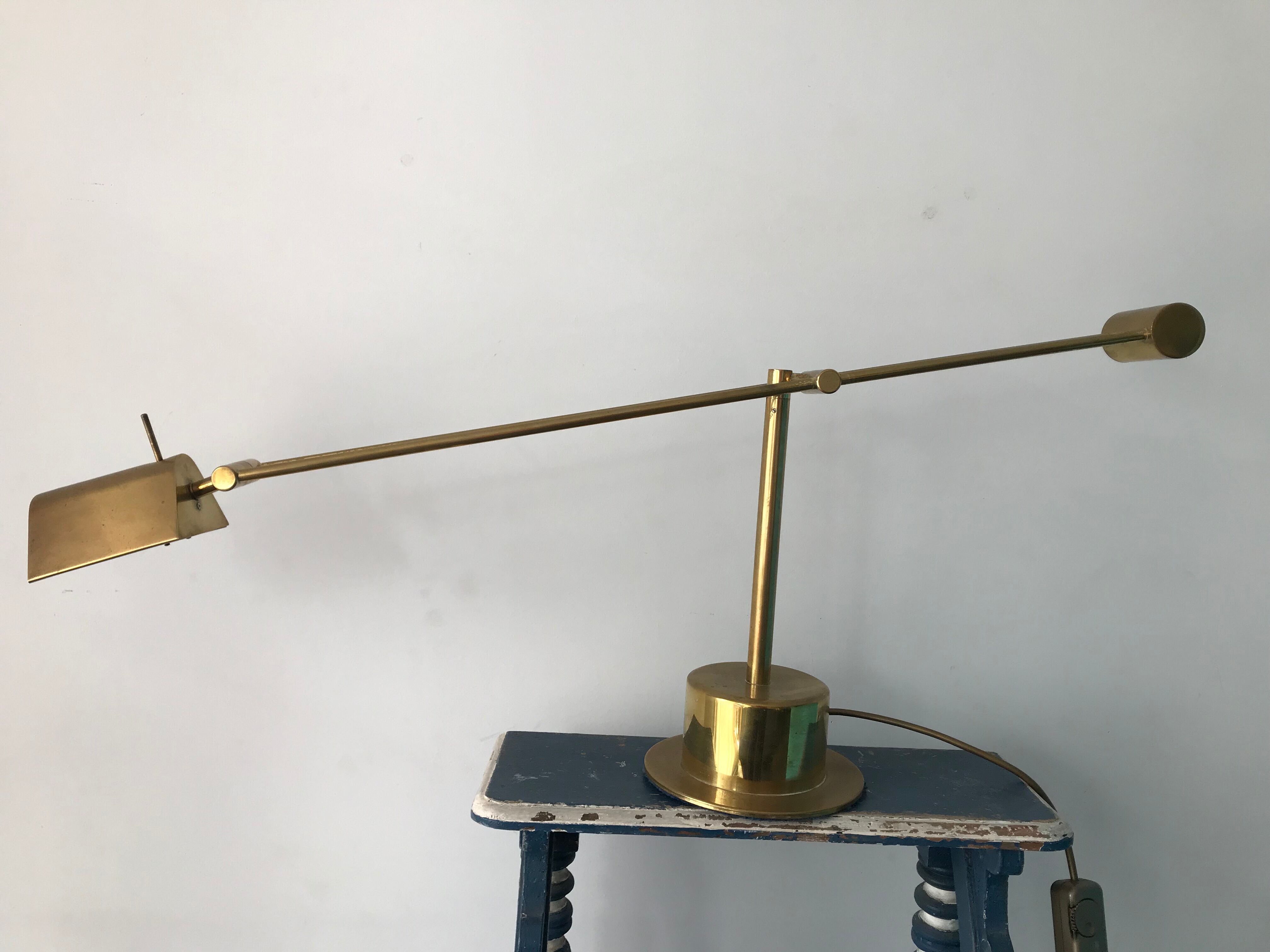 French brass pendulum lamp