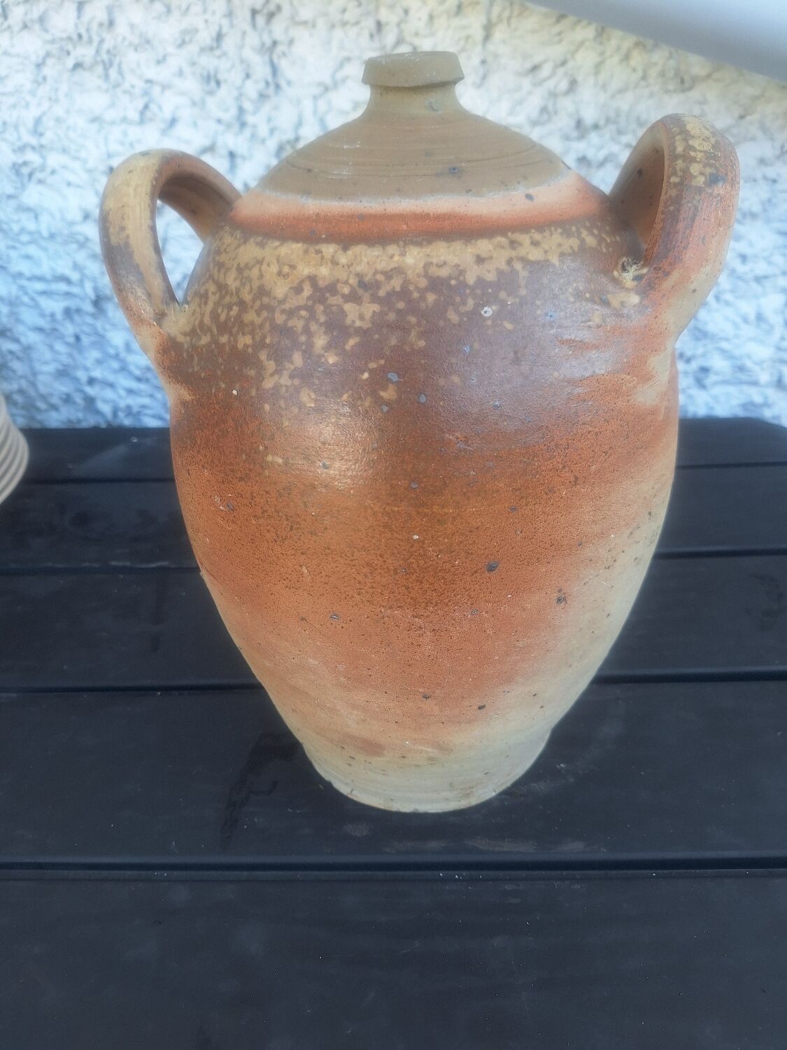 Glazed stoneware pot from Puisay Jug