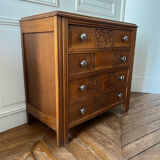 Art Deco style wooden chest of drawers