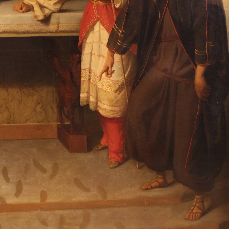 Great painting signed by Carlo De Notaris, The Prophet Daniel