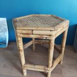Bamboo saddle pot holder console