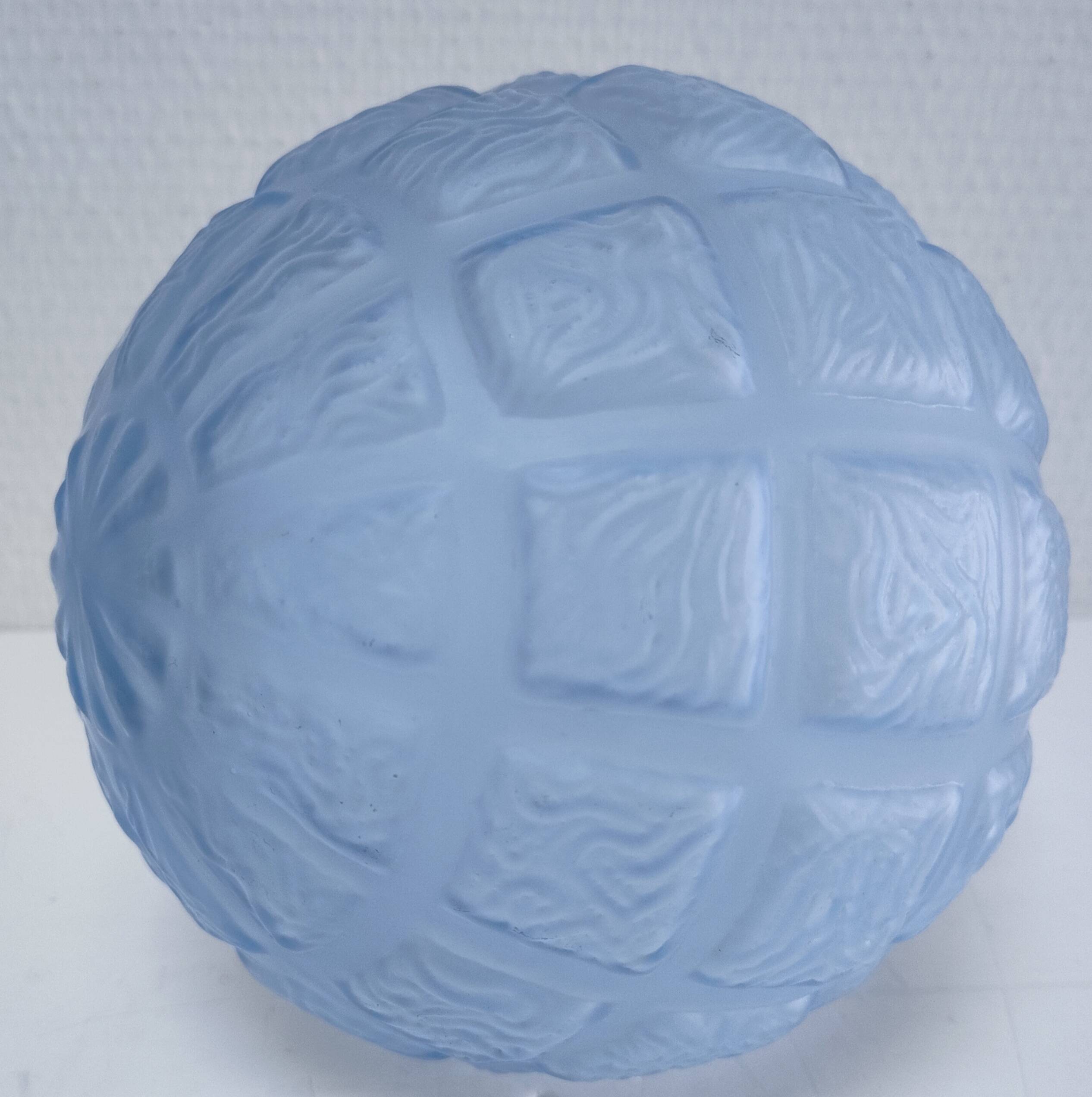 Art Deco ceiling light, blue glass, 1920s