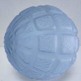 Art Deco ceiling light, blue glass, 1920s