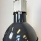 Industrial french dark blue enamel pendant lamp from mazda, 1960s