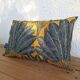 Coussin imprimé "feuille de l'arbre du voyageur" 50x30