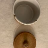 Pot de la Poterie de La Colombe in Vallauris style enamelled sandstone