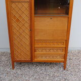 Cabinet rattan vintage year 60