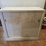 Sliding door craft cabinet