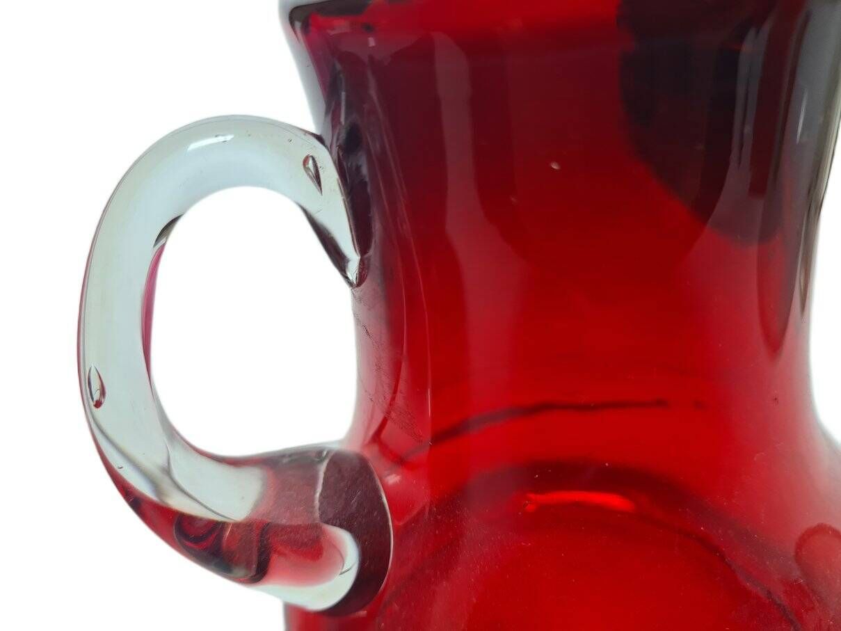 Postmodern jug from Tarnowiec Glassworks, Poland, 1970s
