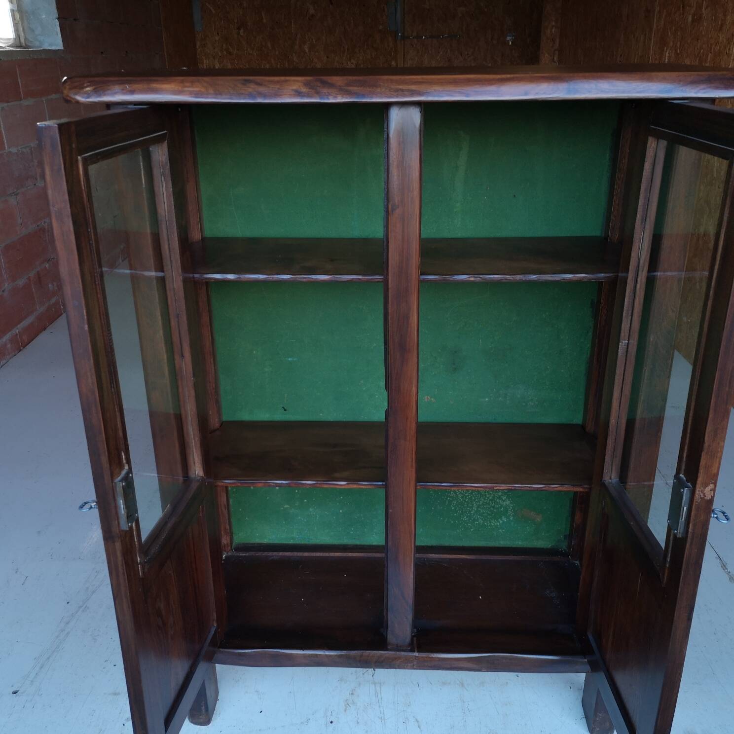 brutalist display cabinet olavi hanninen solid oak mikko nupponen, finland 1960