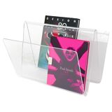 Postmodern Lucite ZigZag magazine rack, Italy, 1980s