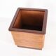 Rattan and wood planter