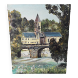 Painting table Dordogne