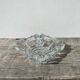 Clear cut glass ashtray 1970