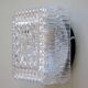 Small square ceiling light wall light in minimalist glass 1970 1980 seventies eighties LAMP-5046