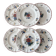 Set of 6 dessert plates Sarreguemines – Agreste model - earthenware