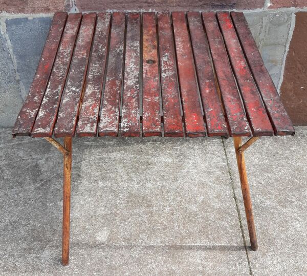 Table de jardin pliable années 60