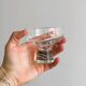 6 clear glass cups