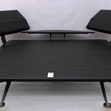 Paolo Piva Double Bed King-Size Brass and Steel "Adia" by B&B, 1980s