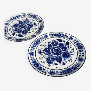 Antique Royal Delft Blue Plate