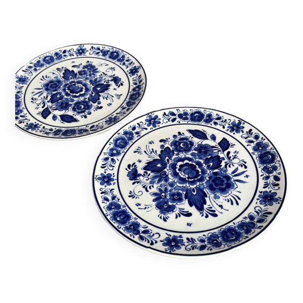 Plaque assiette antique bleu Royal Delft