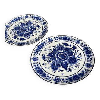 Plaque assiette antique bleu Royal Delft