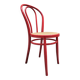Chaise de salle à manger rouge, années 1980