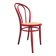 Chaise de salle à manger rouge, années 1980
