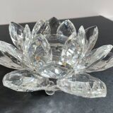 Crystal Flower Paperweight Sculpture