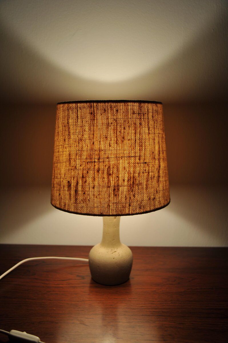 Table lamp with travertine base, 1960s