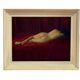 Oil on canvas female nude signed frame 20th century