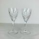 2 large stemmed glasses, Chantilly model by Saint Louis, crystal