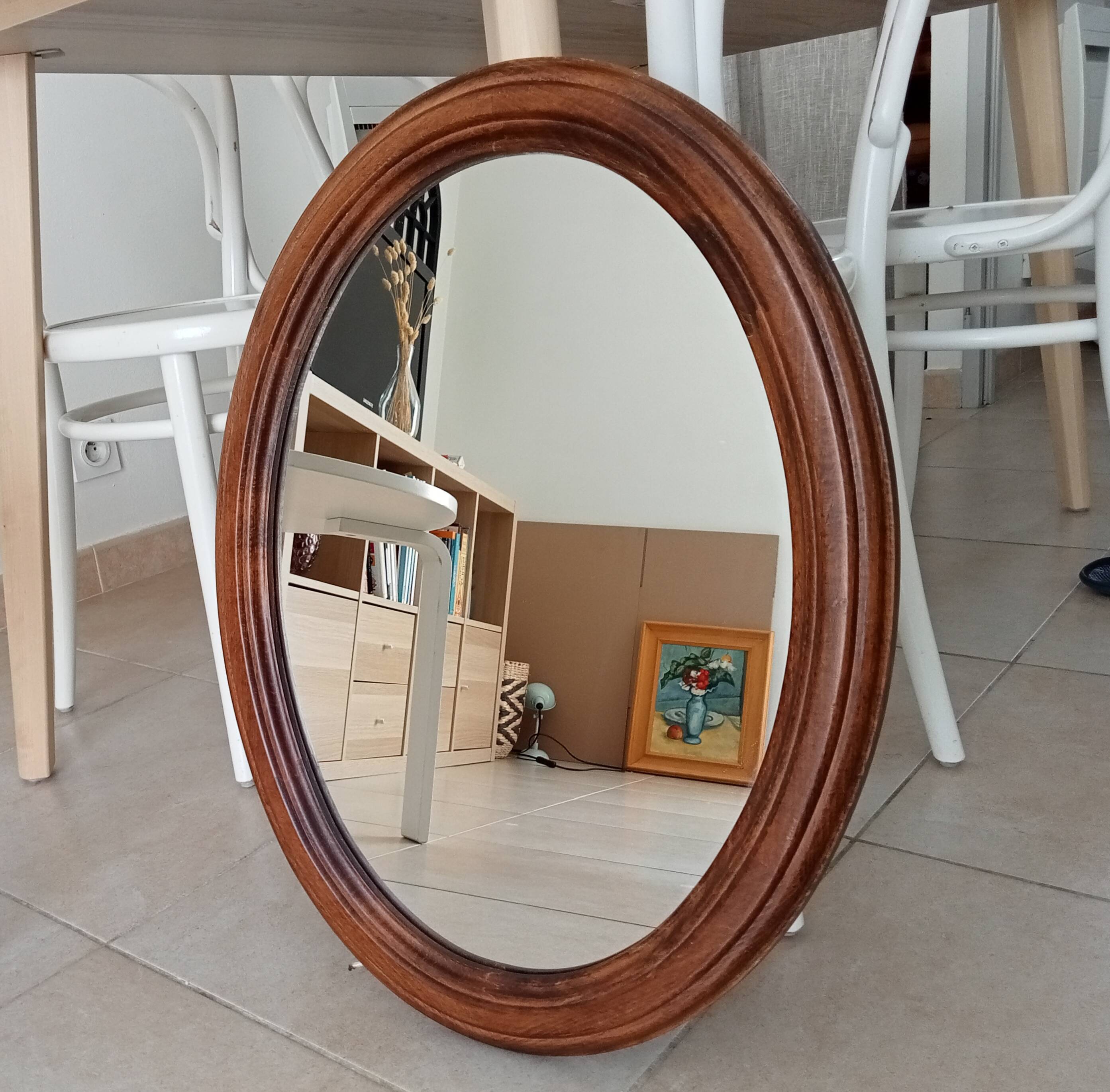 Vintage solid wood mirror