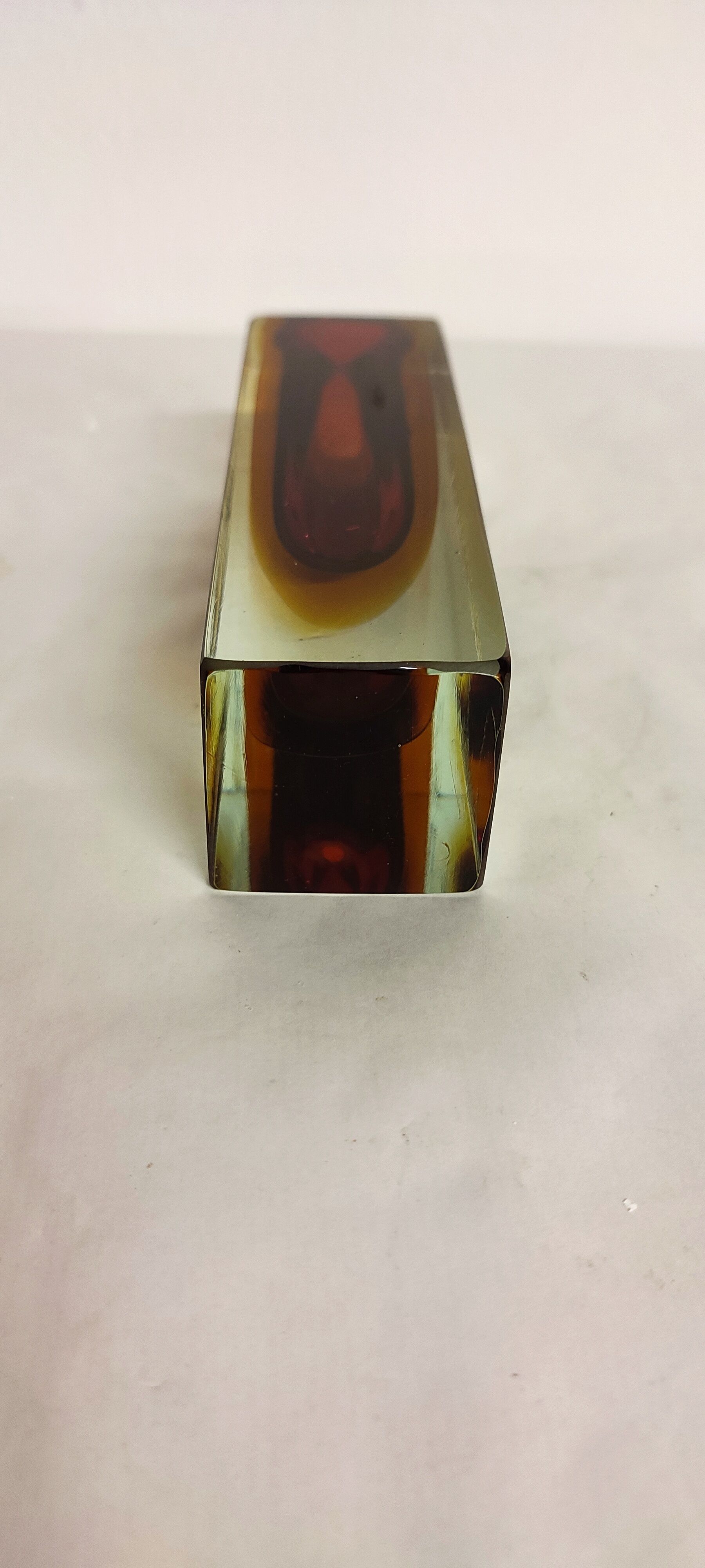 Violet vase "Sommerso" of Murano glass. Italy 1960s.